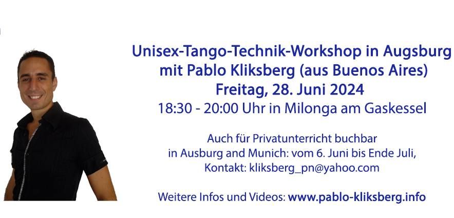 Workshop mit Pablo Kliksberg (vor Milonga am Gaskessel)