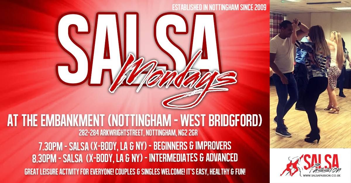 Salsa Mondays in Nottingham at The Embankment (Pub & Kitchen) from 7.30pm!