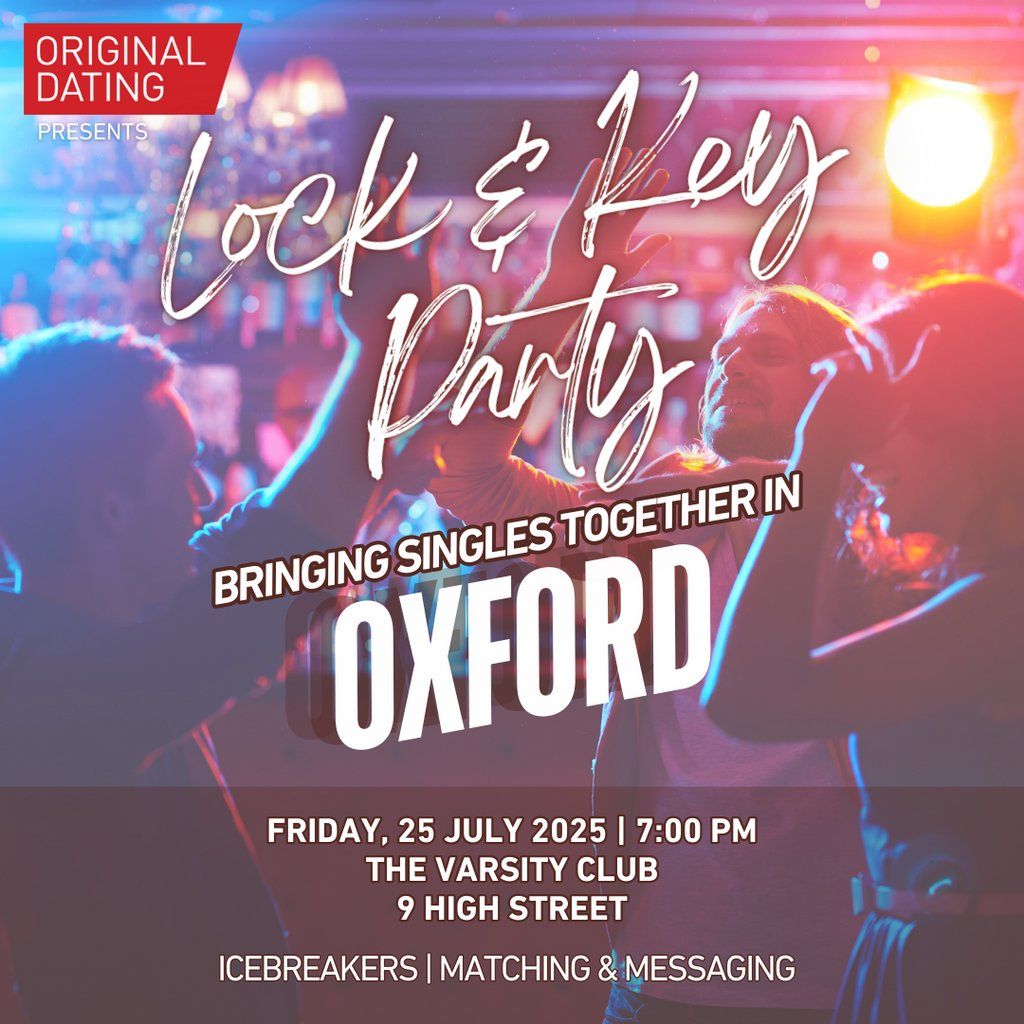 Summer Singles Lock & Key Party - Oxford | Ages 30-45