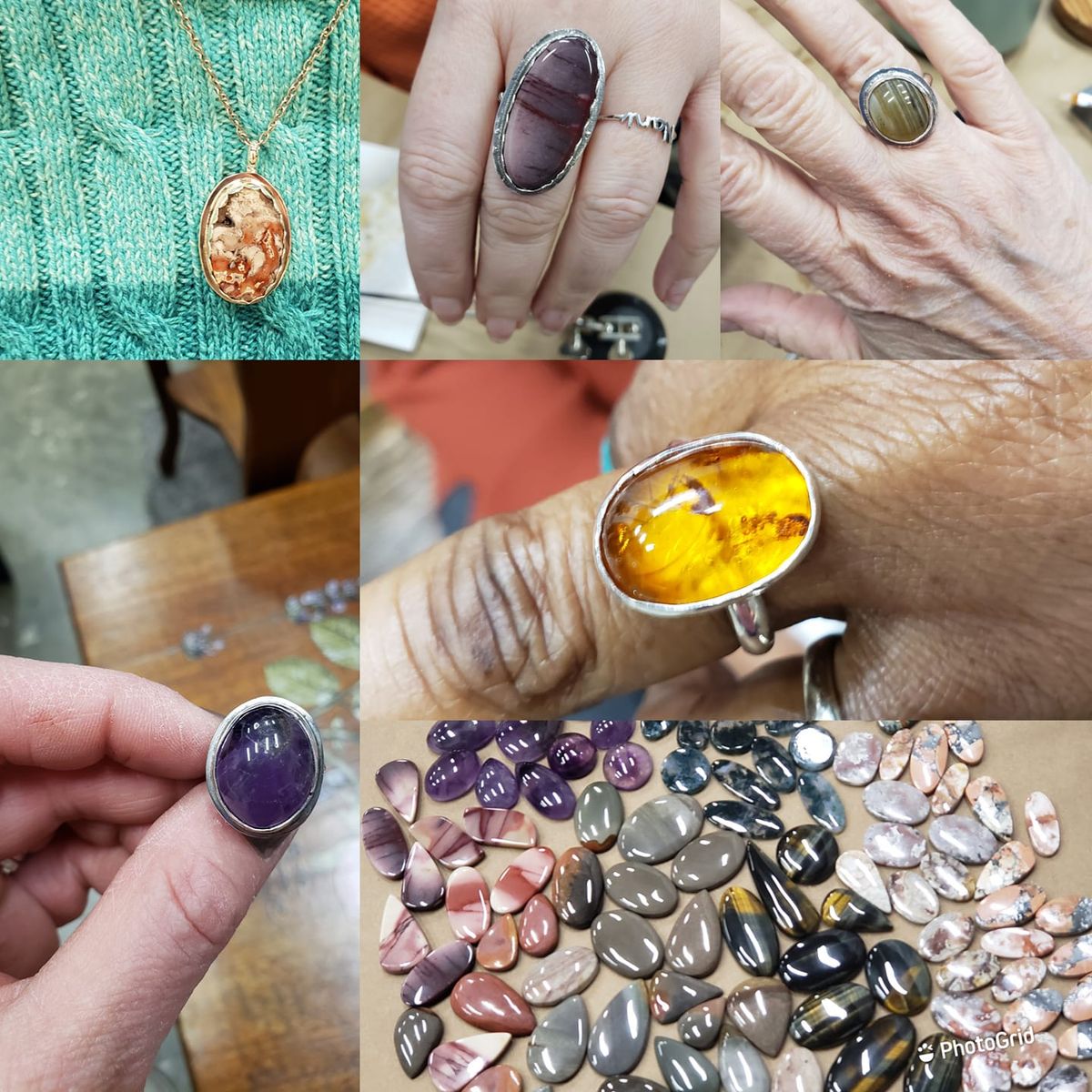 Thursday, May 9th Create a STERLING SILVER GEMSTONE RING or PENDANT