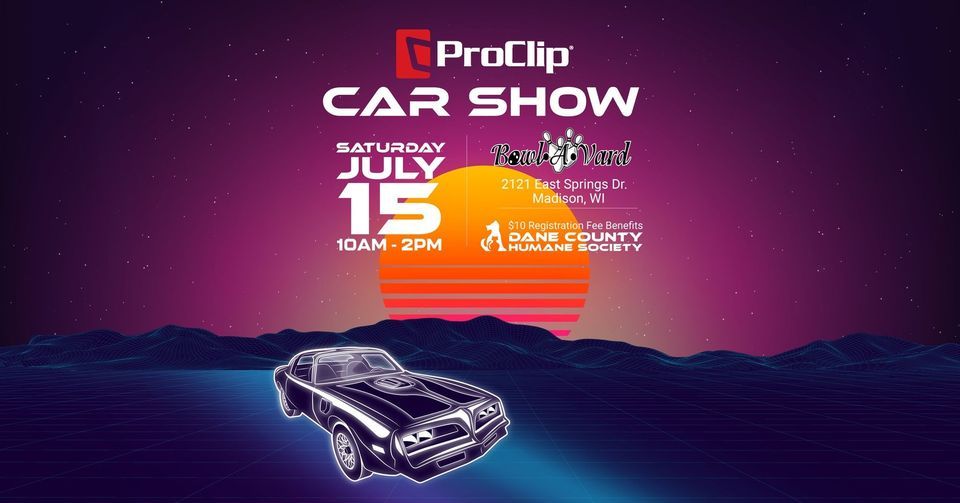 ProClip Annual Car Show 2023, BowlAVard Lanes, Madison, 14 July 2023