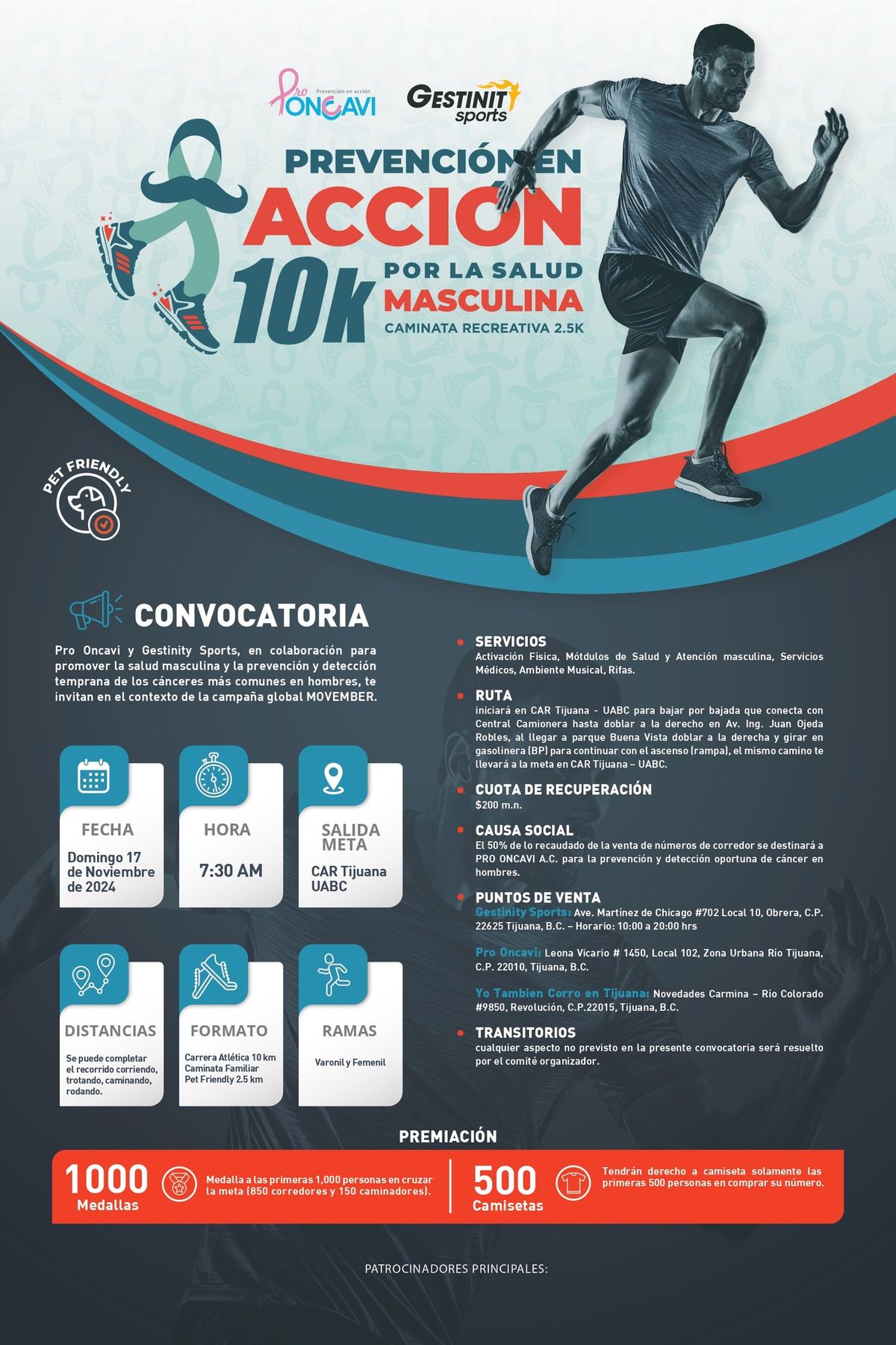 Carrera Atletica 10 km Prevencion en Accion \u00b4\u00b4Por la Salud Masculina\u00b4\u00b4