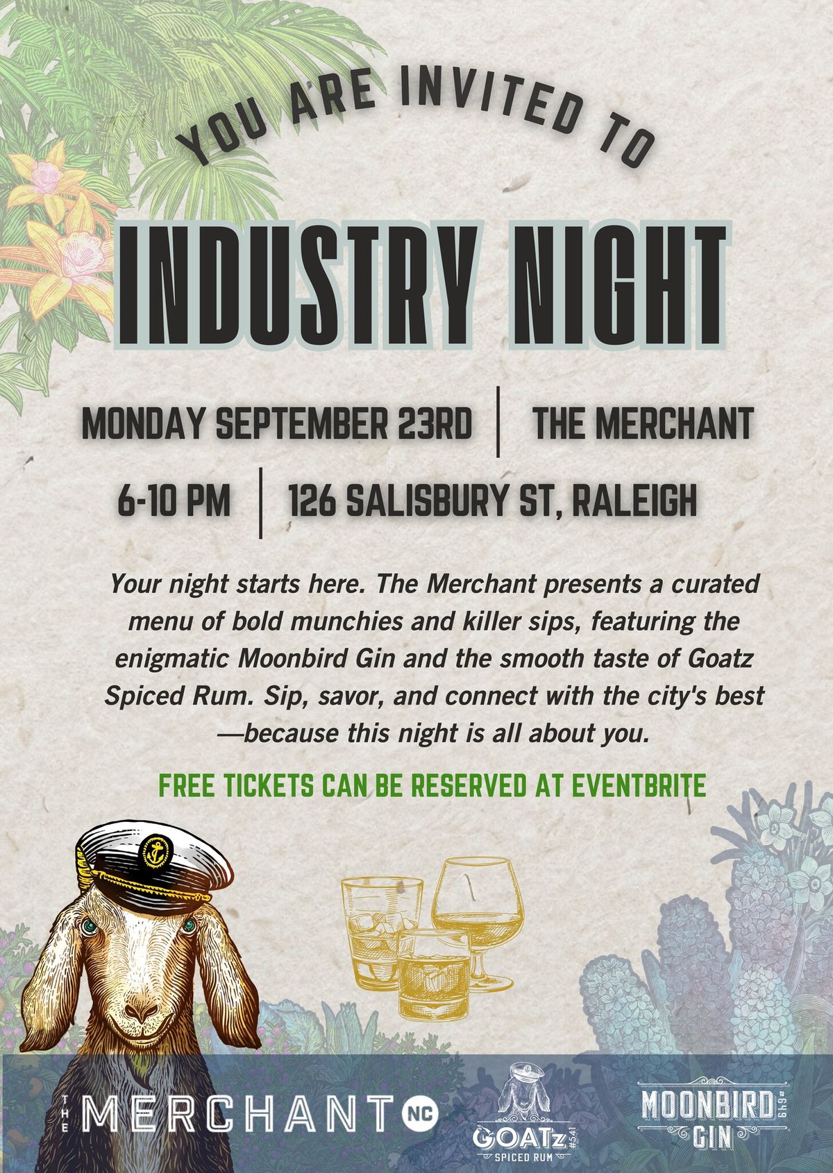 Industry Night @ The Merchant NC