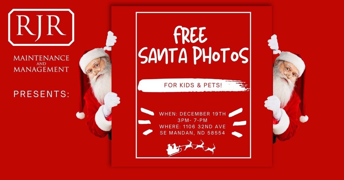 FREE Santa Photos for KIDS and PETS!