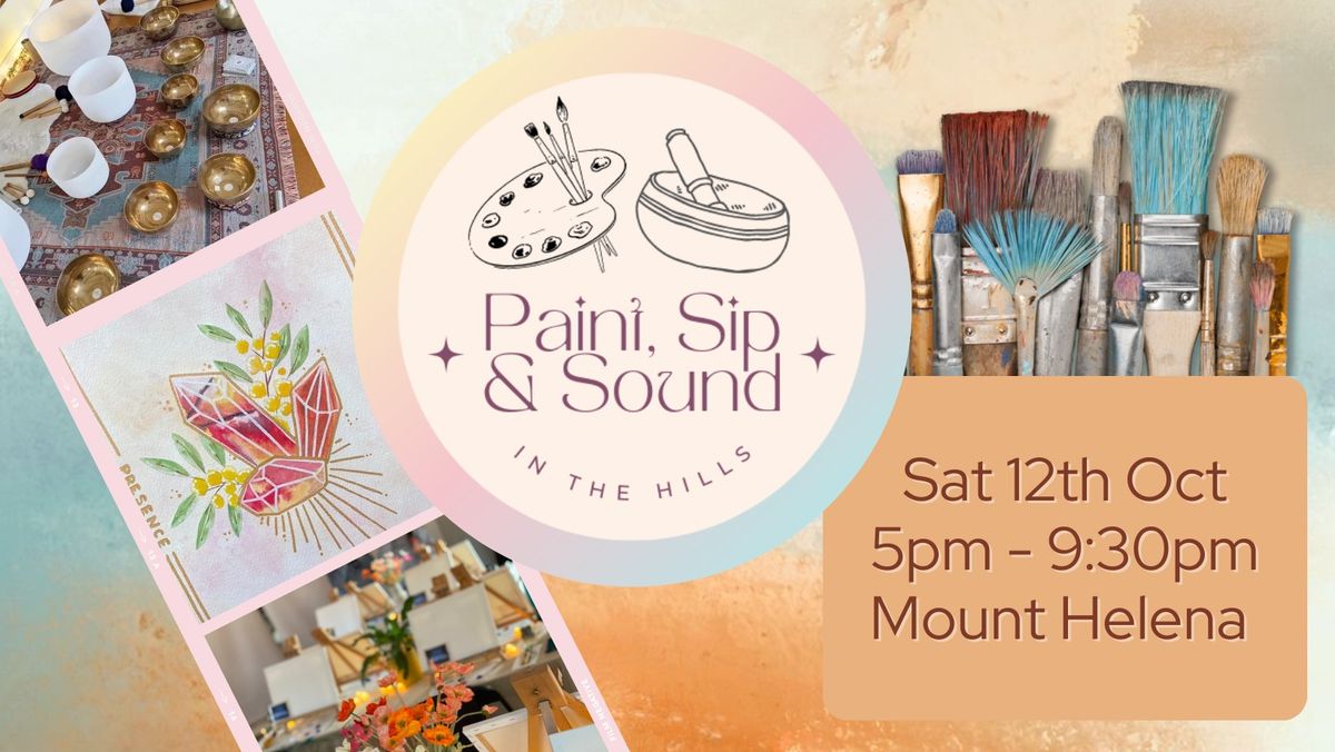 Paint, Sip & Sound - Watercolour Crystal