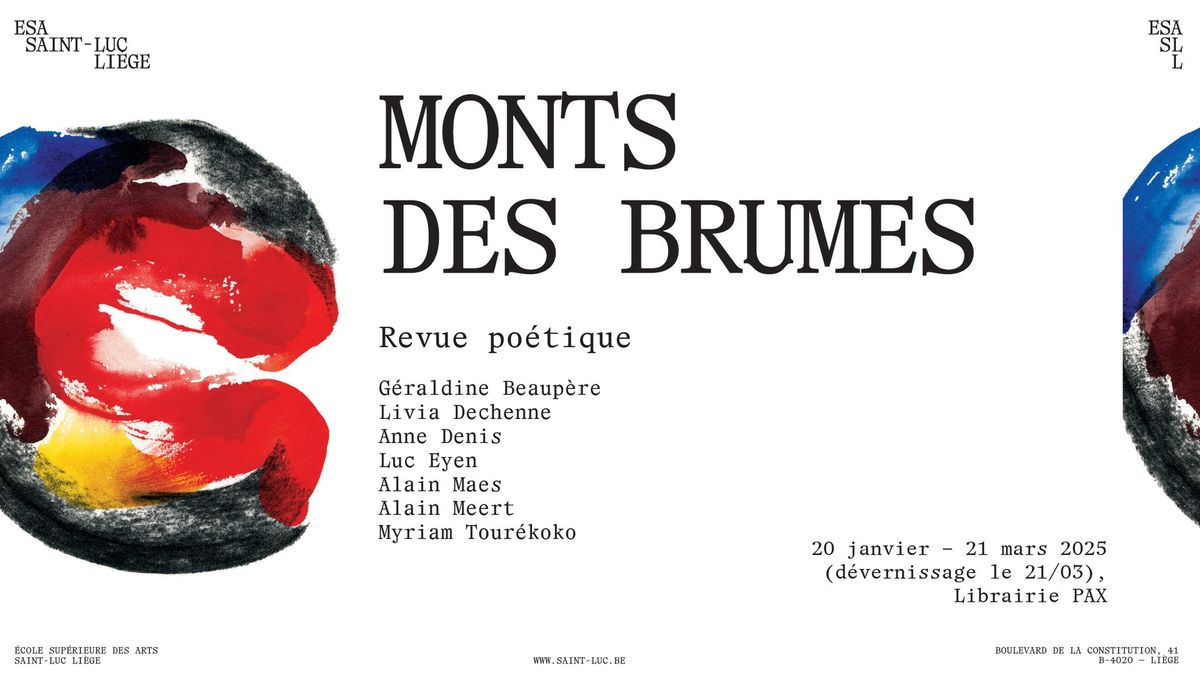 Monts des Brumes #4 \u2013 Revue po\u00e9tique et exposition @ Librairie PAX