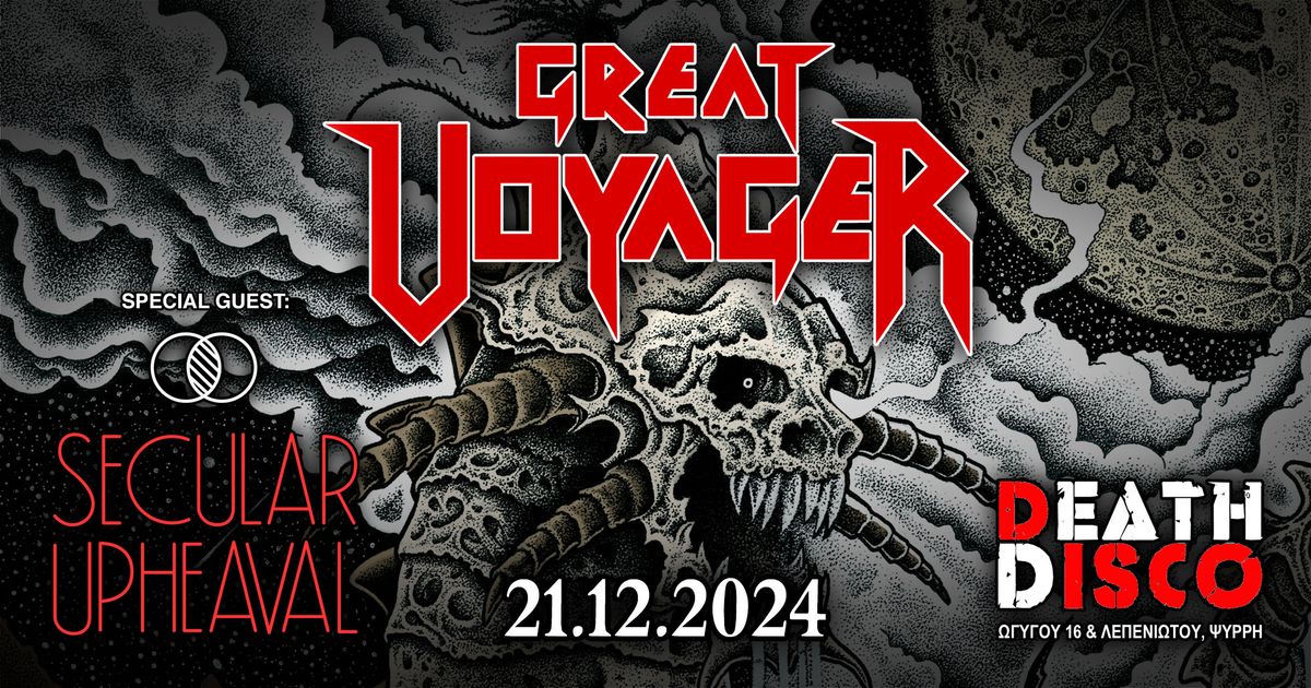 GREAT VOTAGER Live at Death Disco | Special Guest: Secular Upheaval