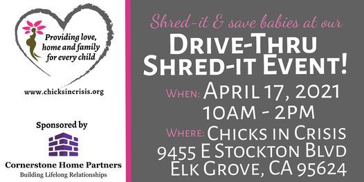 Spring Drive-Thru Shred-It Event