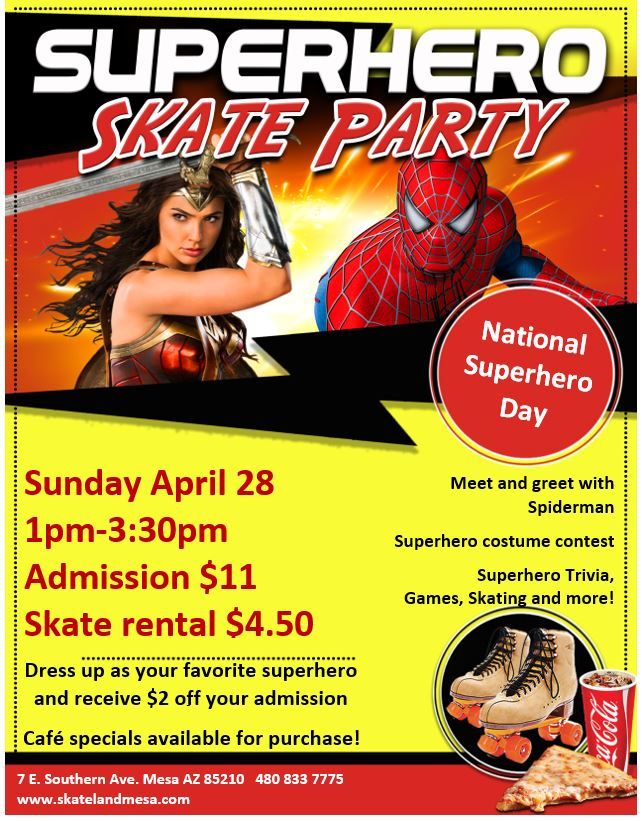 Superhero Skate Party