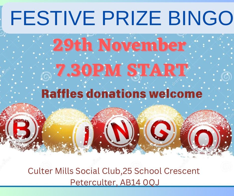 Festive Prize Bingo 