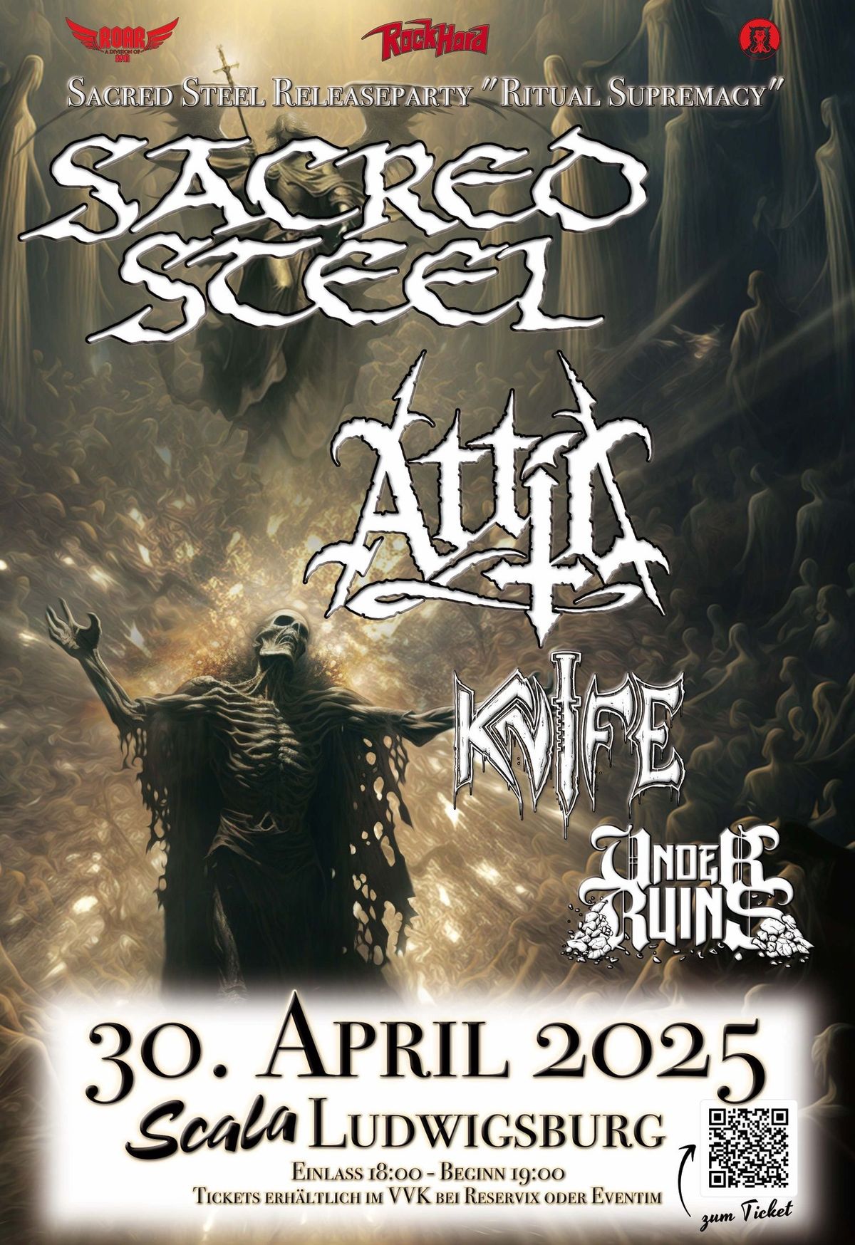 RITUAL SUPREMACY Album Releaseshow plus ATTIC | KNIFE | UNDER RUINS 