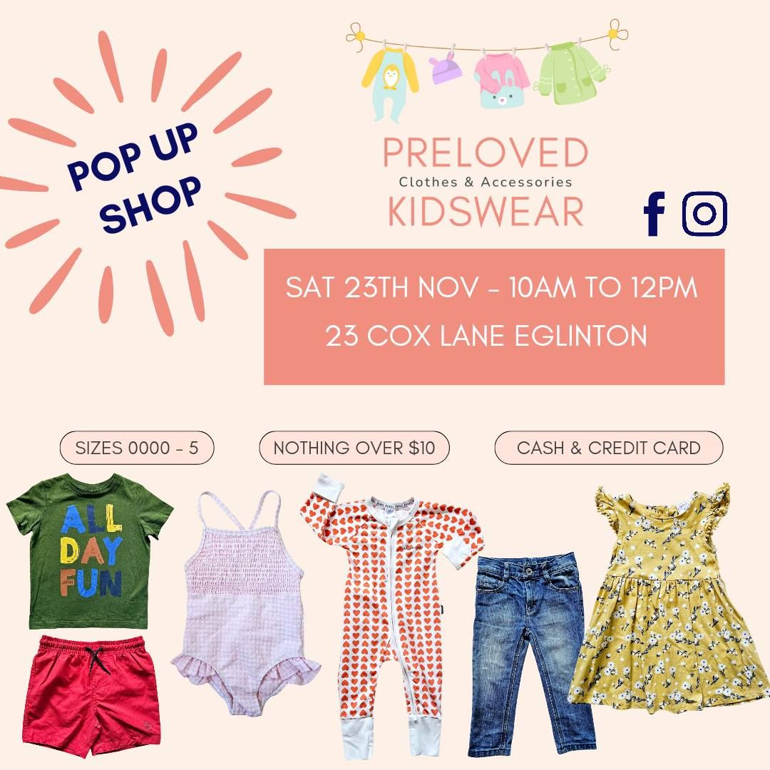 Preloved Kidswear November Pop-Up Shop 