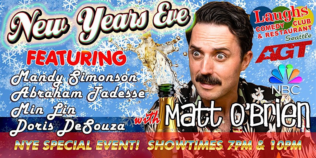 Comedy Show and New Year's Eve at Laughs Comedy Club Seattle (2 shows)