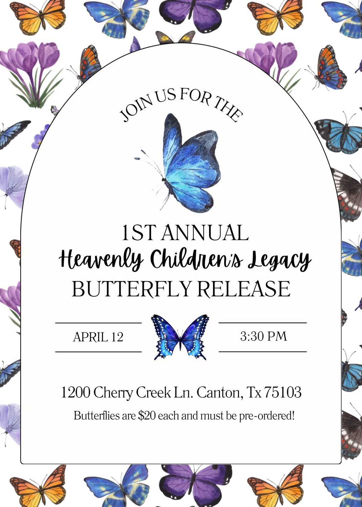 First Annual Butterfly Release \ud83e\udd8b