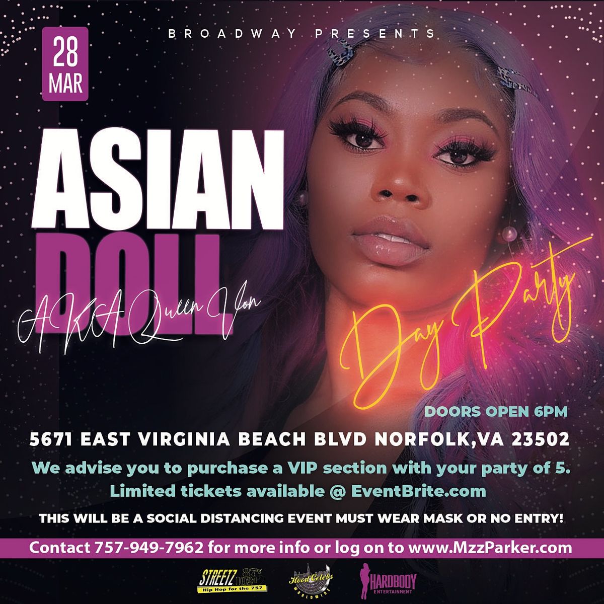 Black Women In Business With Asian Doll, The Broadway Night Club, Norfolk,  28 March 2021