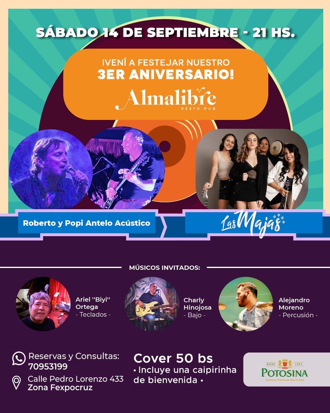 Veni a Festejar nuestro 3er Aniversario!  Almalibre 