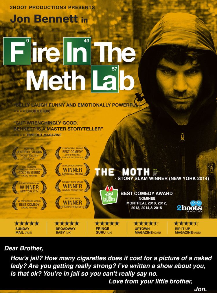 Fire in the Meth Lab: A Night with Award-Winning Comedic Storyteller Jon Bennett