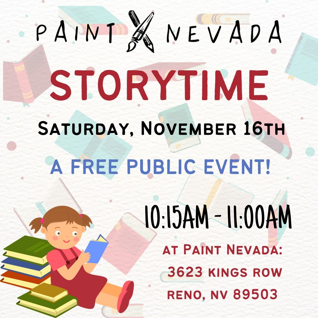 November 16th Storytime @ Paint Nevada