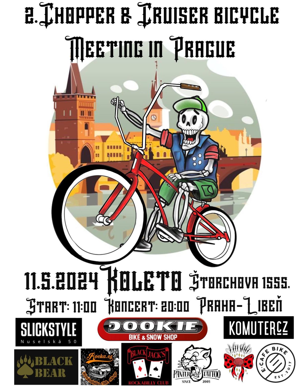 2nd Chopper and Cruiser bicycle meeting in Prague