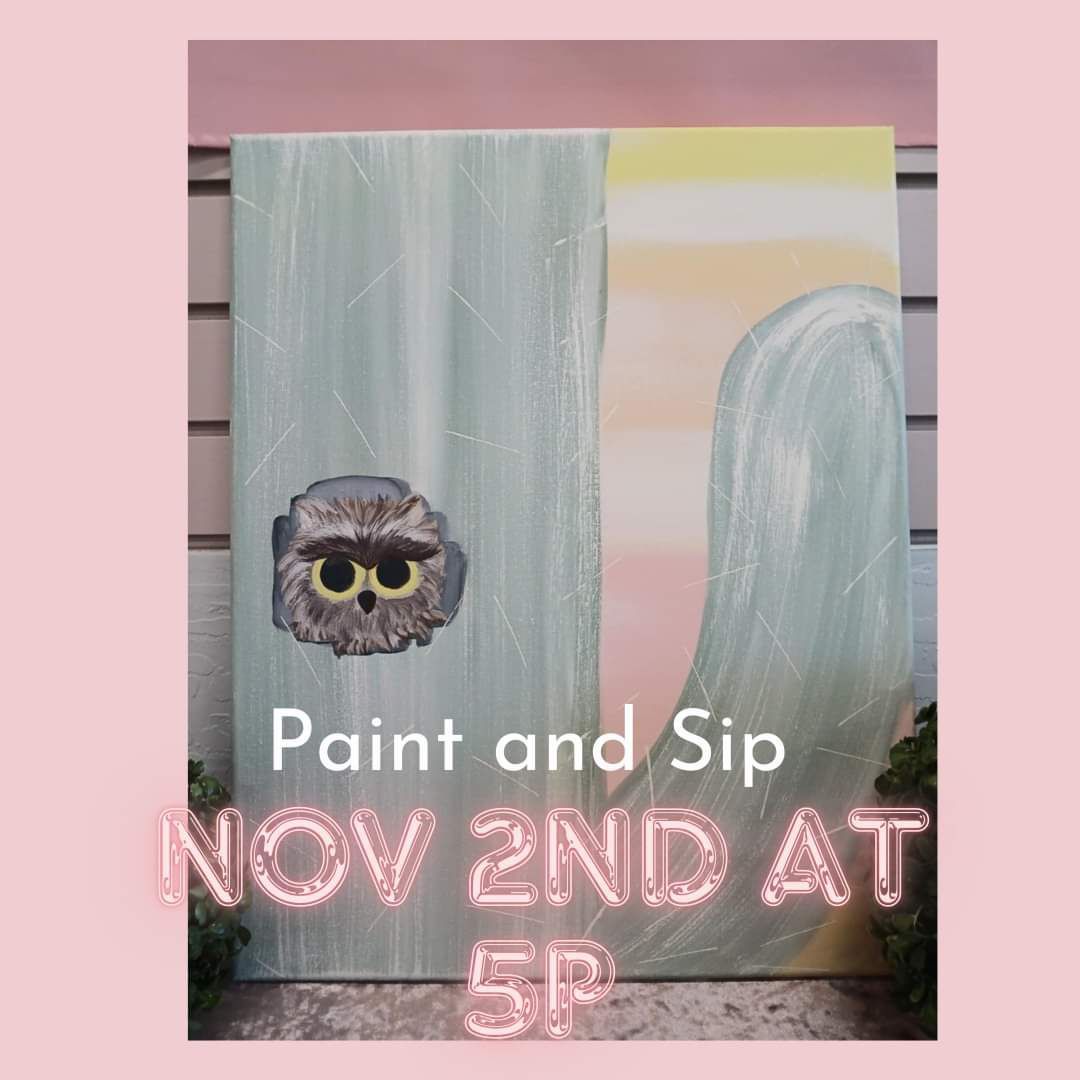 Peek A BOO Hoot Paint and Sip Party