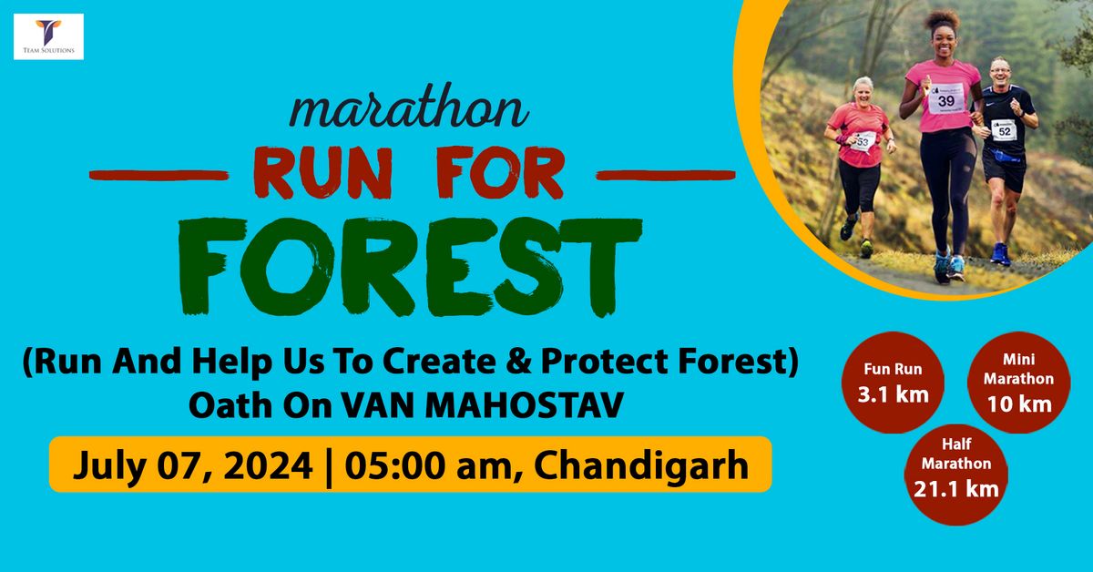 TEAM RUN FOR FOREST HALF MARATHON - CHANDIGARH