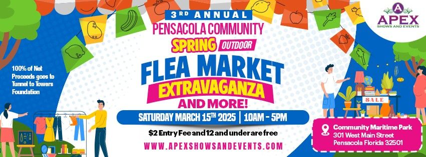 Pensacola Community Spring Outdoor Flea Market Extravaganza and More!