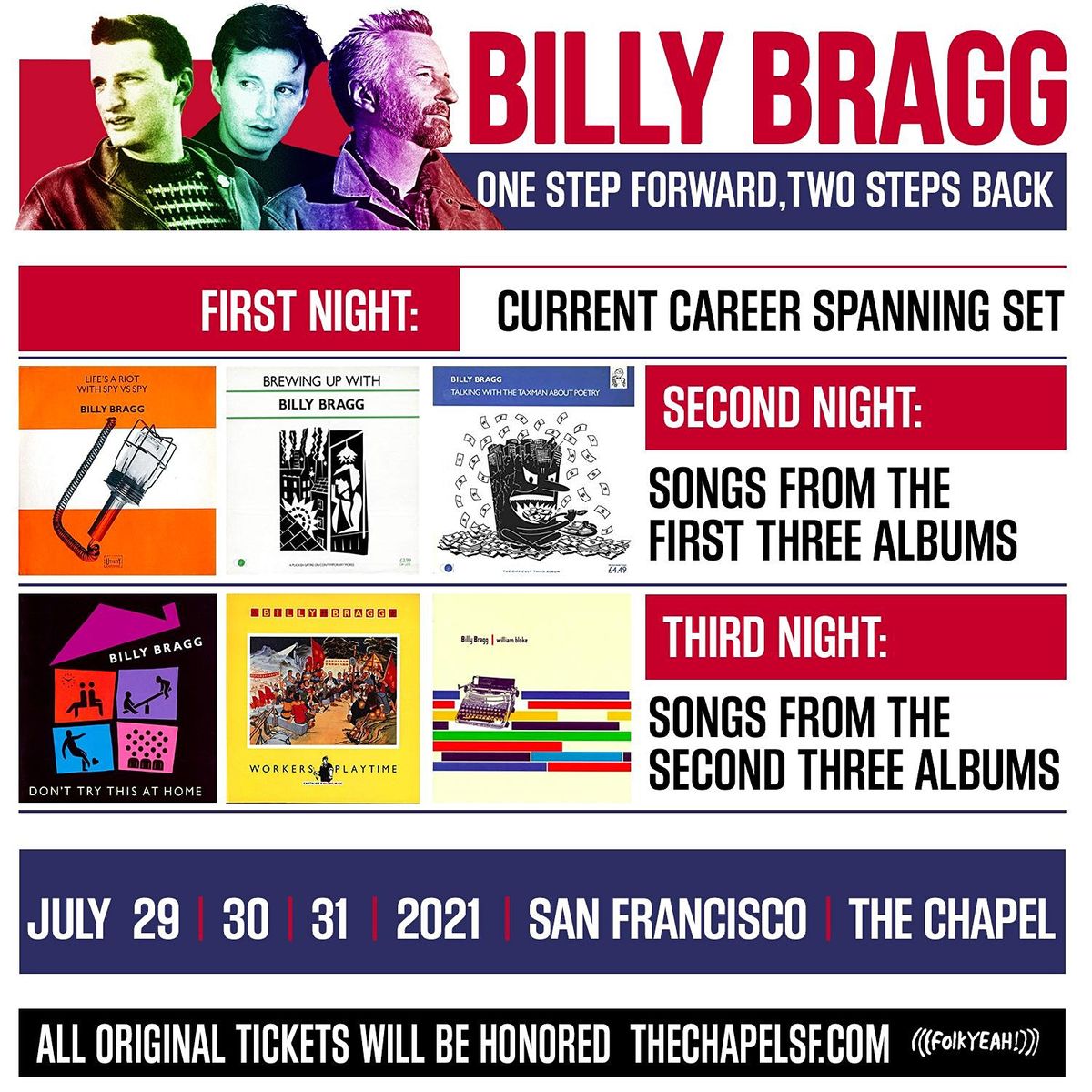 Billy Bragg - One Step Forward, Two Steps Back Tour