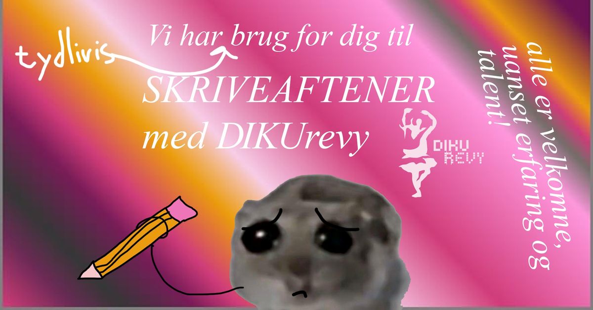 Skriveaftener med DIKUrevy i Blok 1