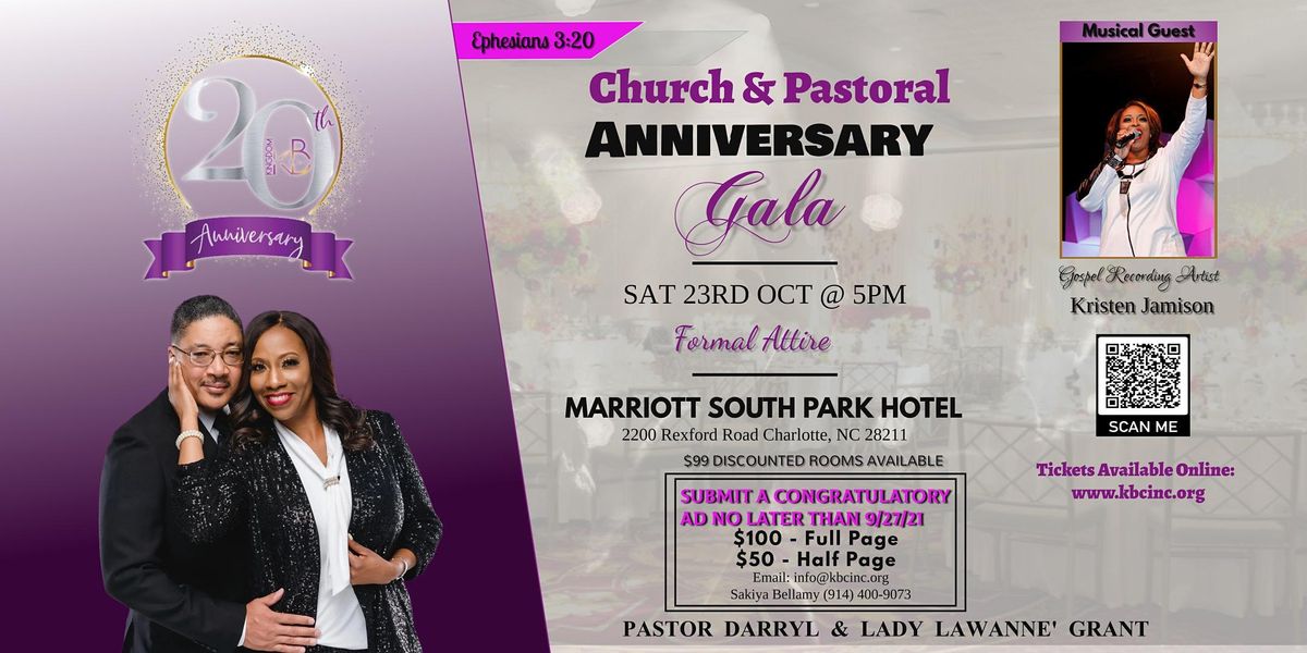 Kingdom Builders Church International 20th Church & Pastor Anniversary Gala
