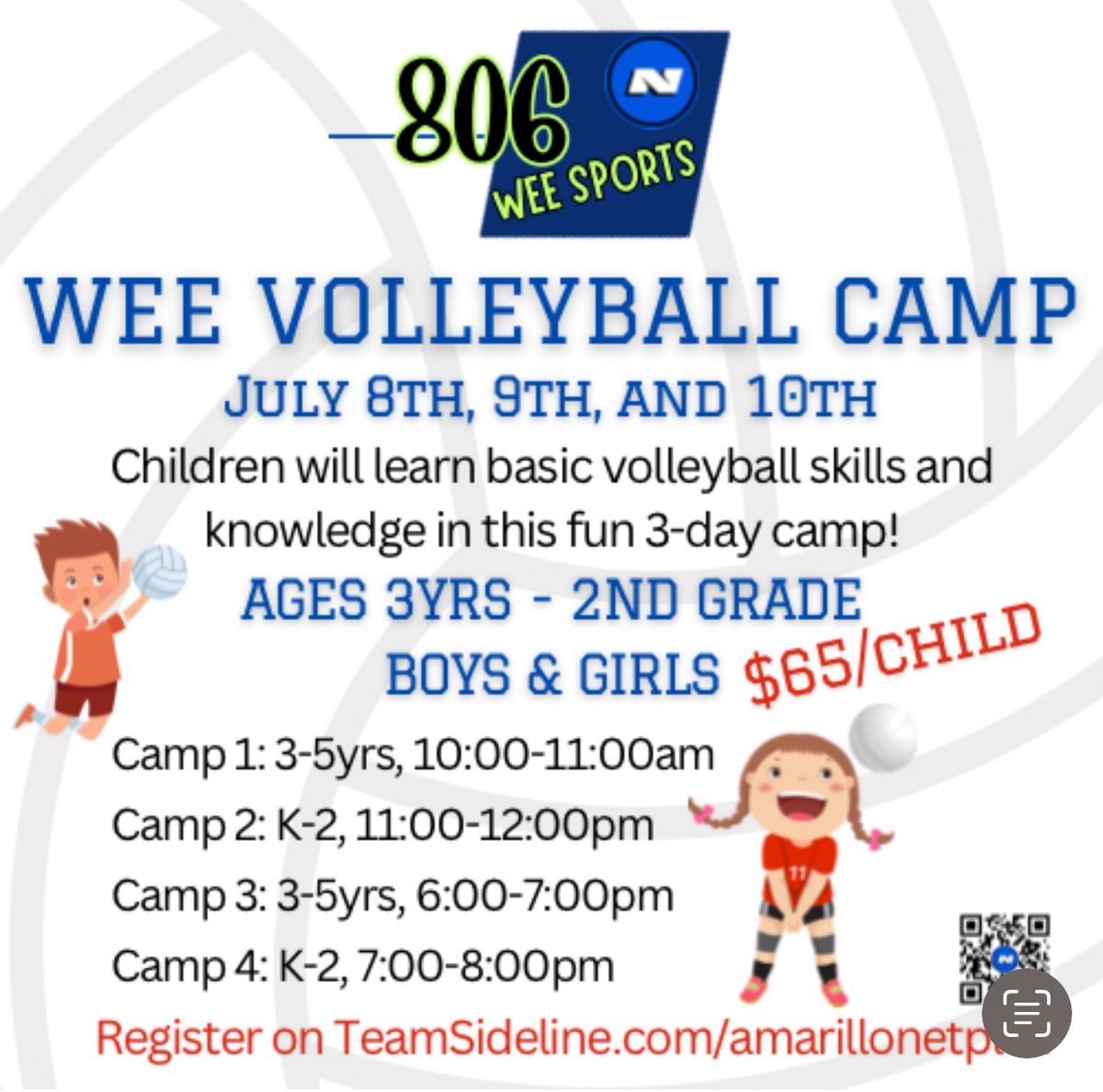 Wee Volleyball Camp 