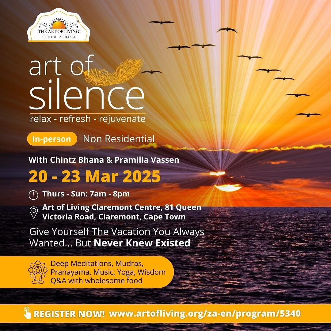 Art of Silence (non-residential) with Chintz Bhana & Pramilla Vassen