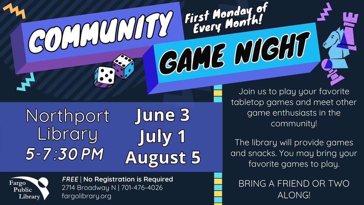 Community Game Night at the Northport Library