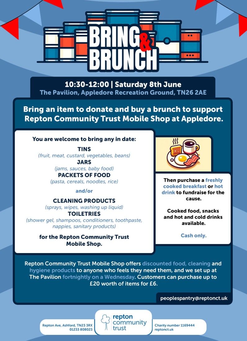 Appledore 'Bring and Brunch' for Repton Community Trust Mobile Shop 