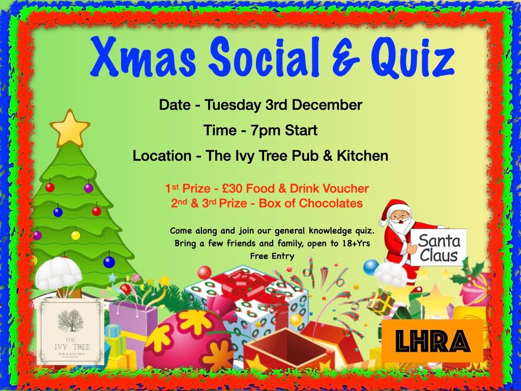 LHRA Residents Social & Xmas Quiz