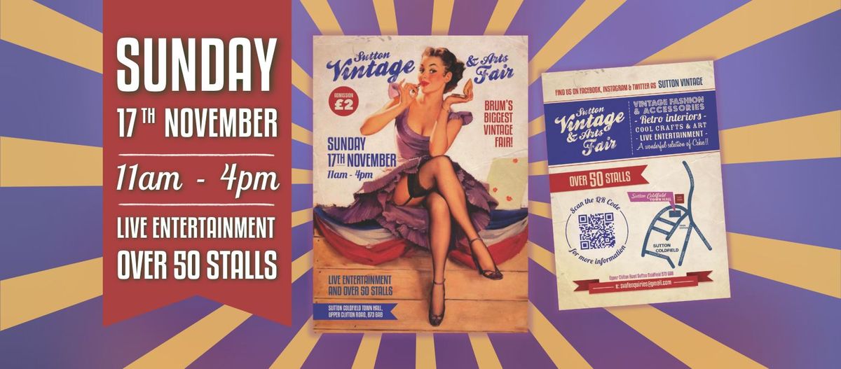 Sutton Vintage & Arts Fair - 17th November 2024