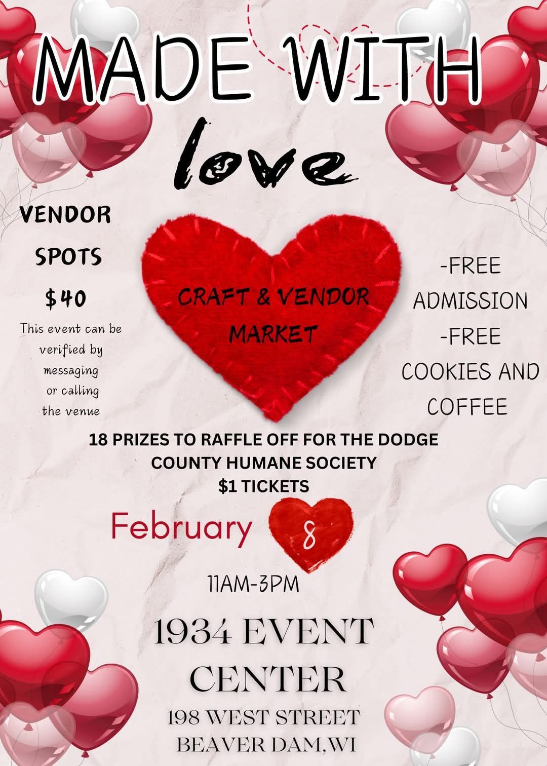 Made with Love Craft and Vendor Market 