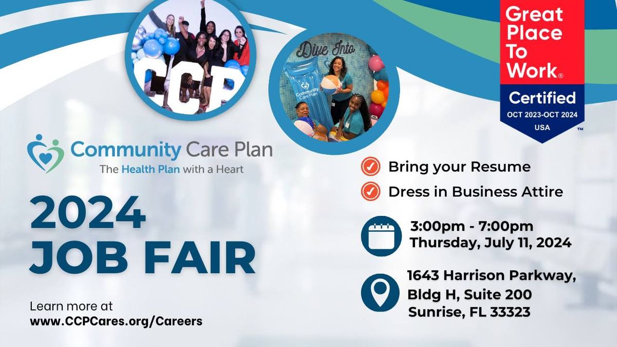 Community Care Plan Job Fair