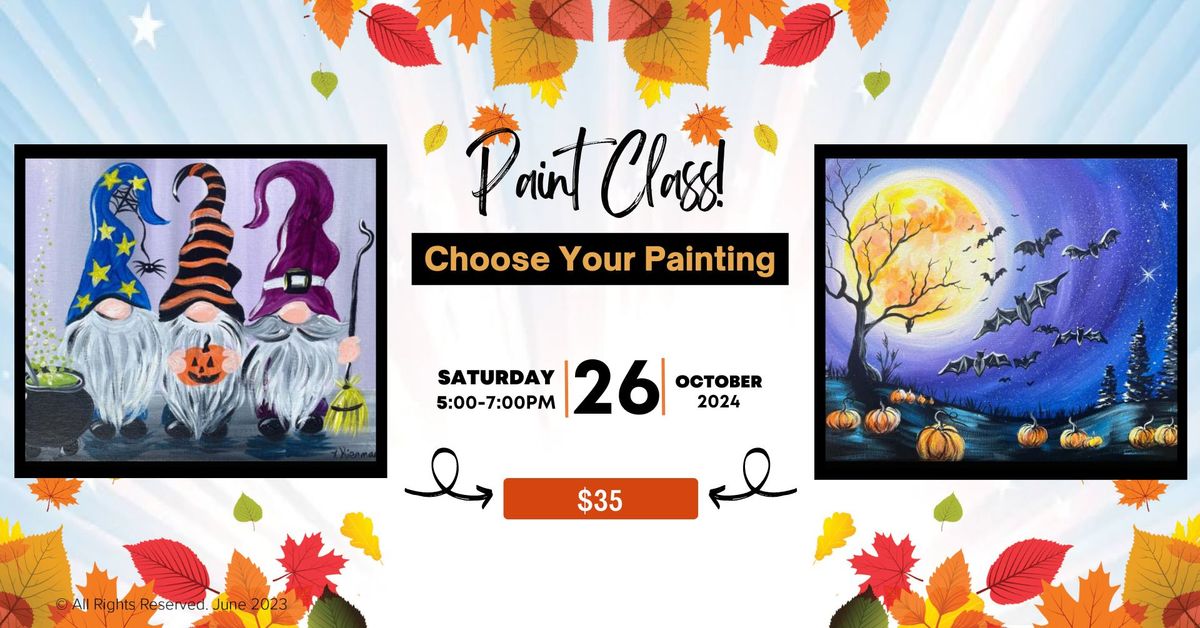 *Private Event, Invite Only* Lori's October Paint Party