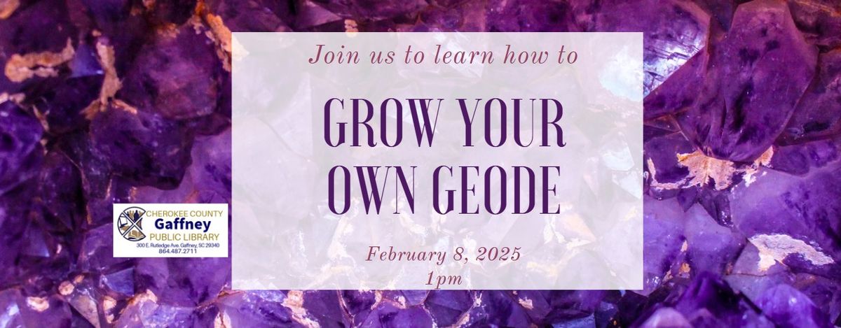 Grow Your Own Geode