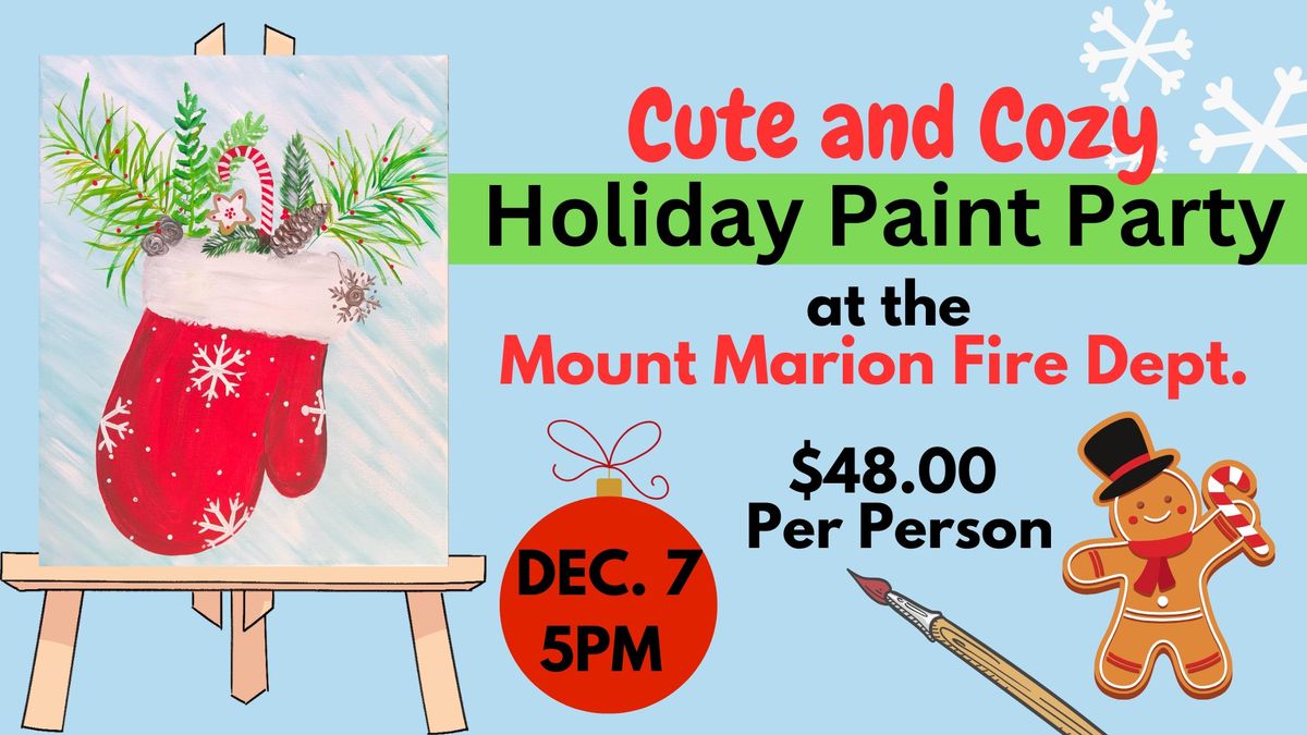 Cute and Cozy Holiday Paint Party