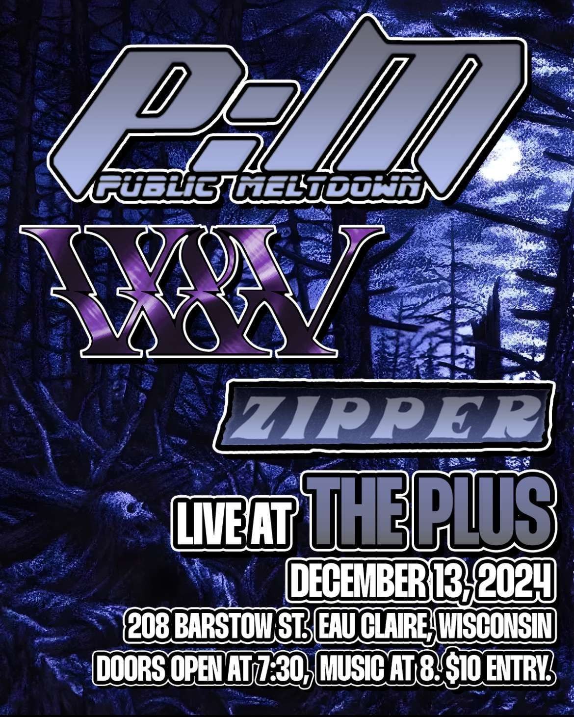 Public Meltdown  |  9th & Vine  |  Zipper  Live at The Plus!