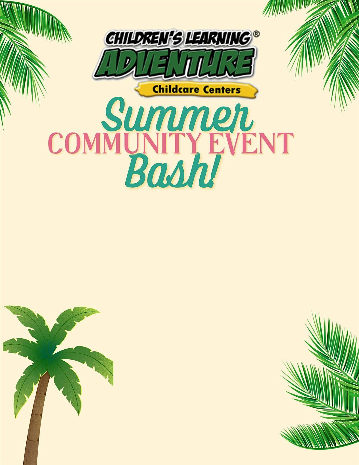Summer Bash - Community Water Day!