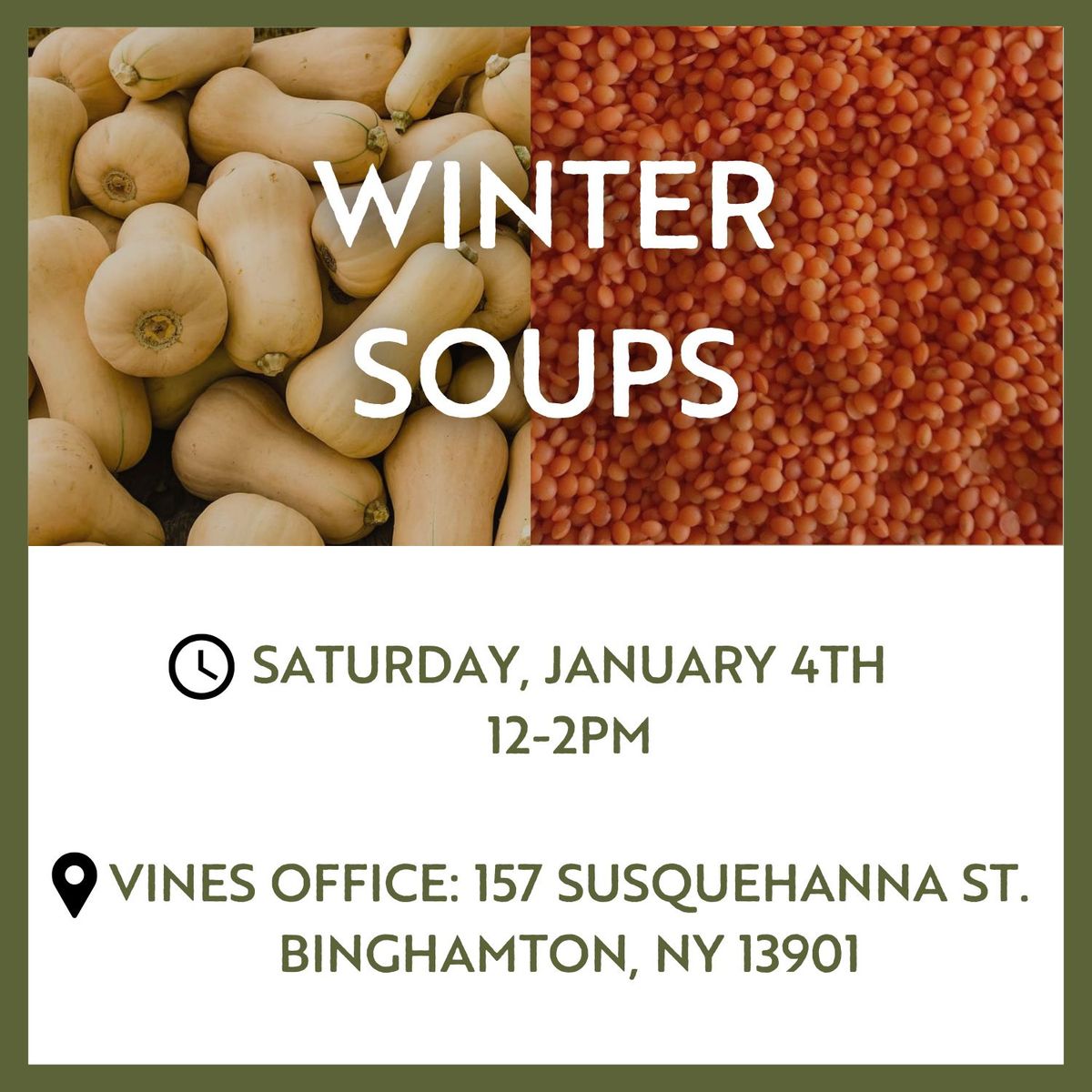 Green Thumb Workshop: Winter Soups 1\/4\/2025