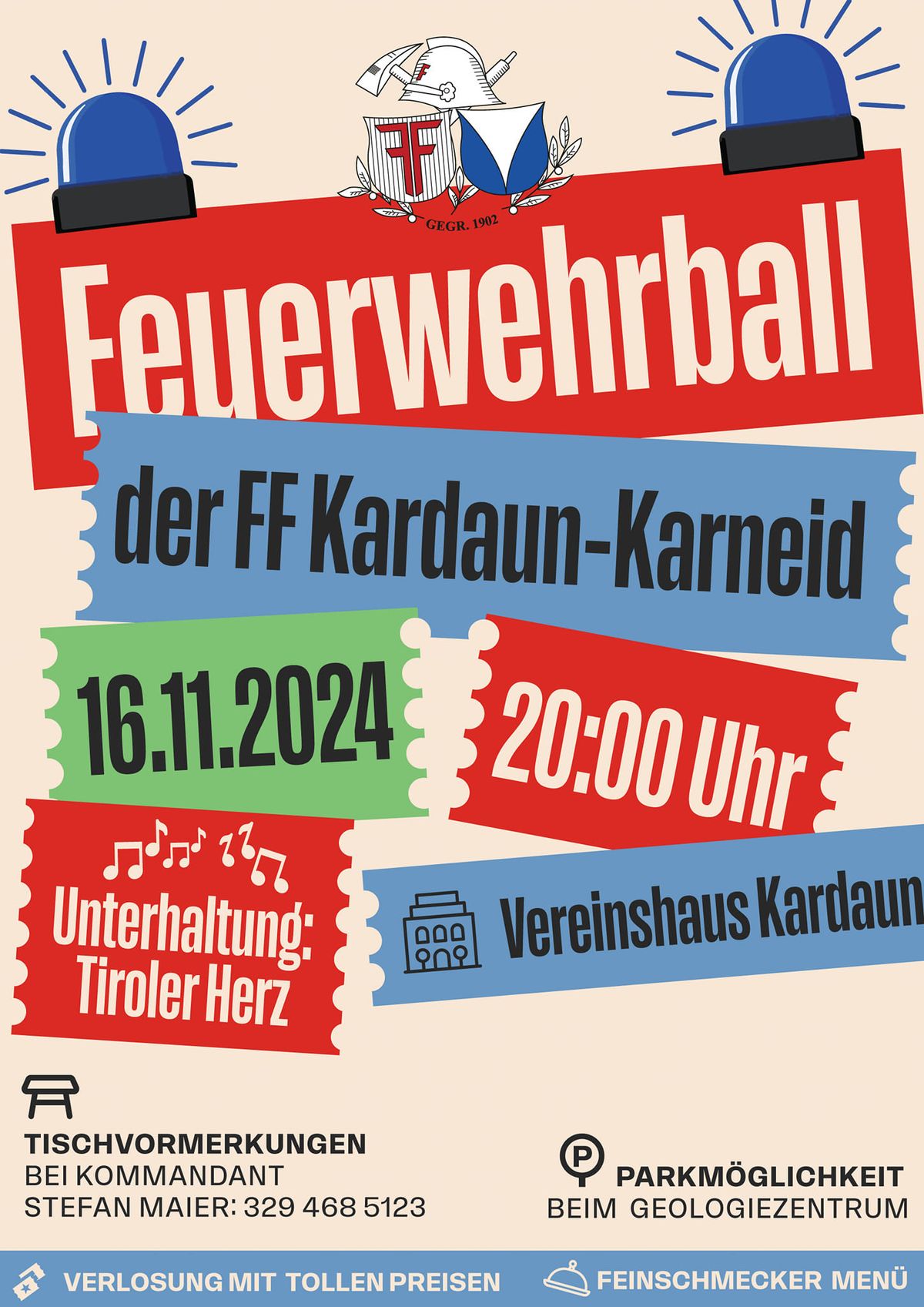 Feuerwehrball der FF Kardaun-Karneid