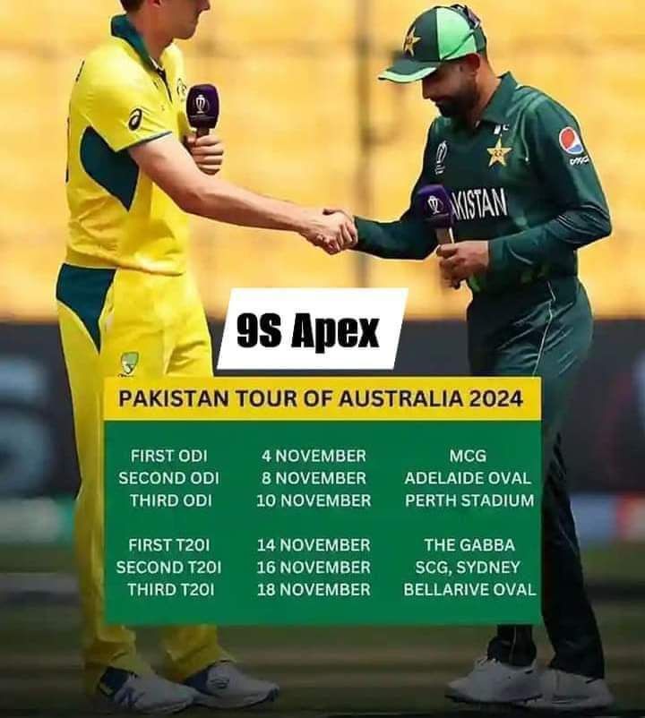 Pakistan vs Australia 3 T20 Matches