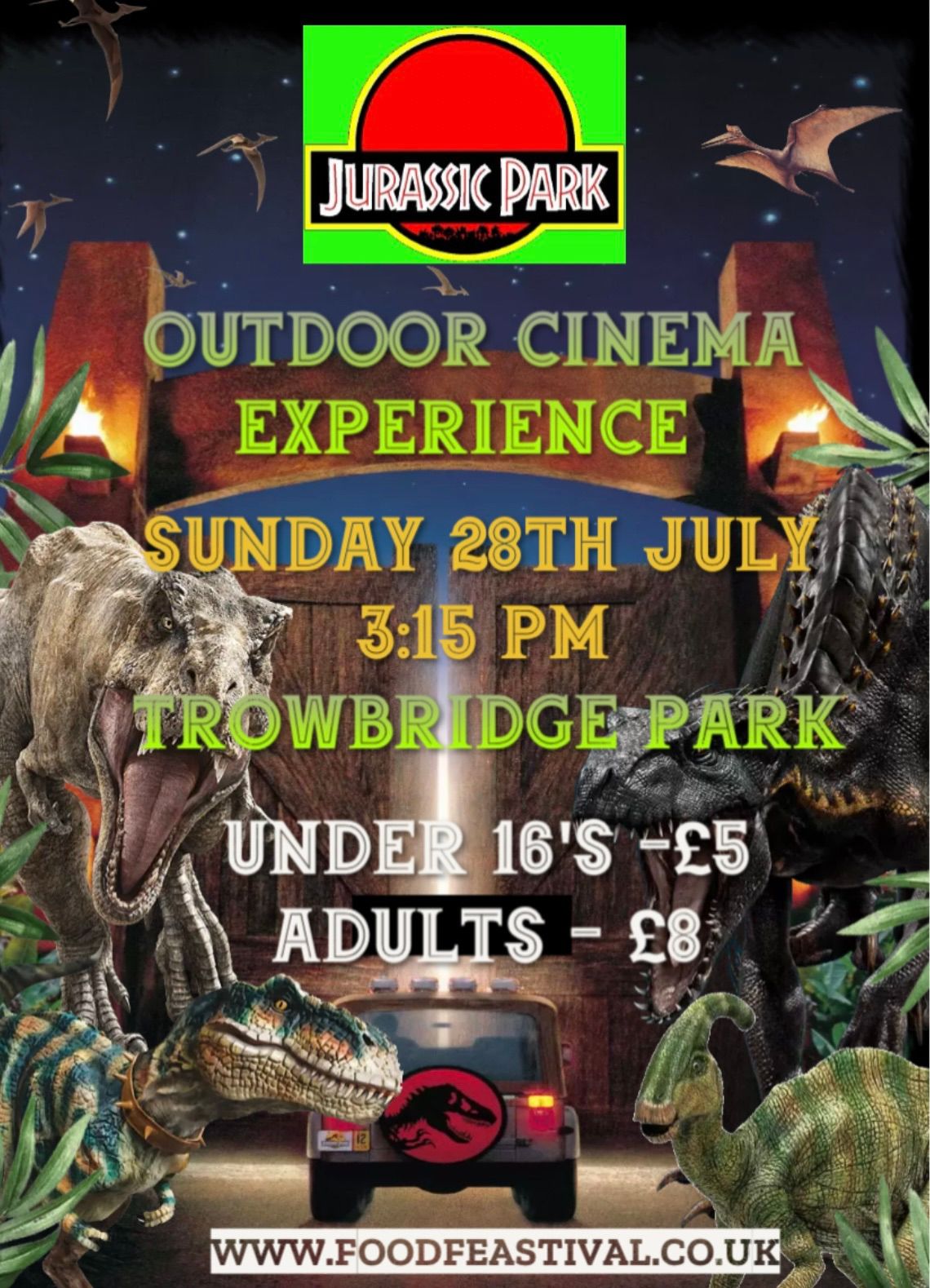 Jurassic Park Outdoor Cinema Experience 