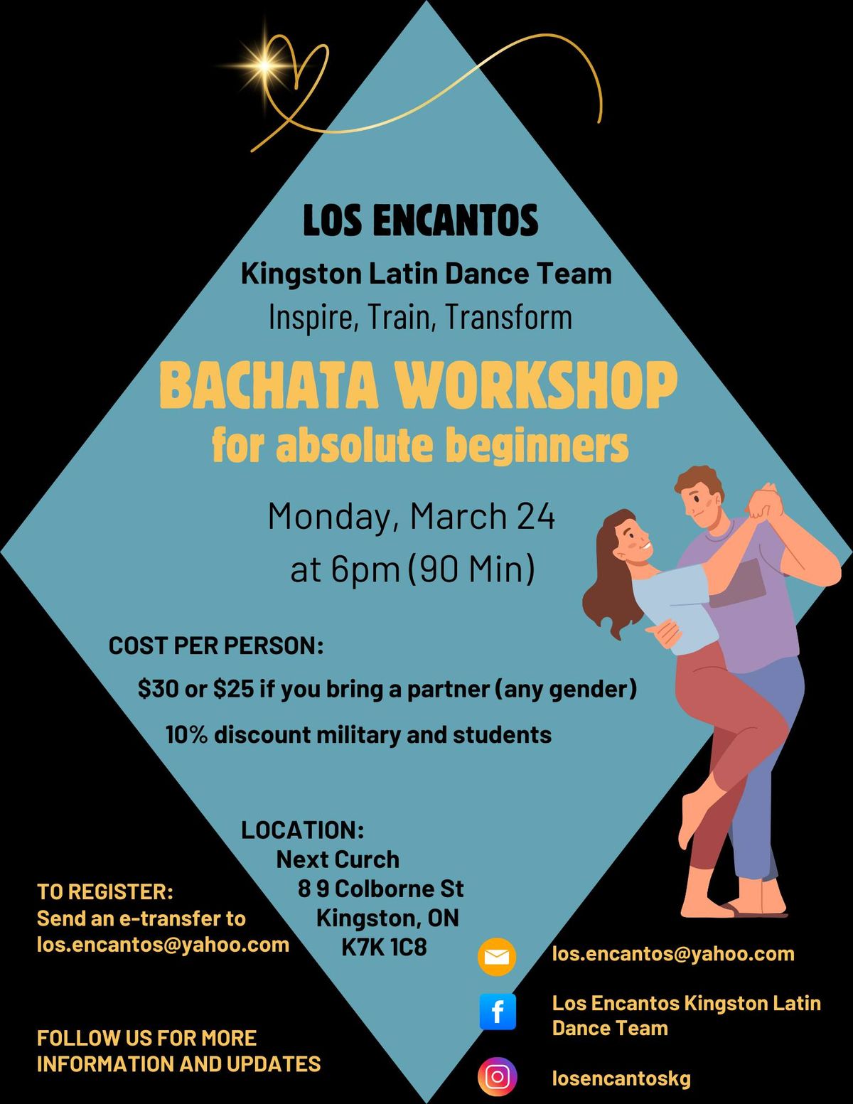 Bachata Workshop for Absolute Beginners