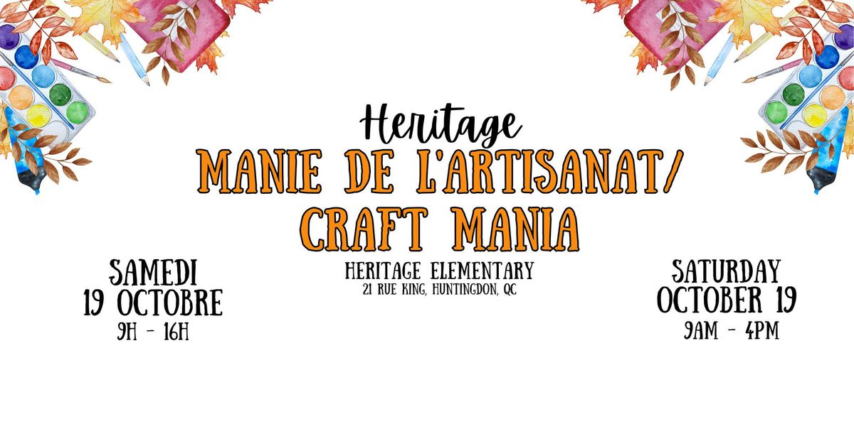 Manie de l'artisanat Heritage Craft Mania