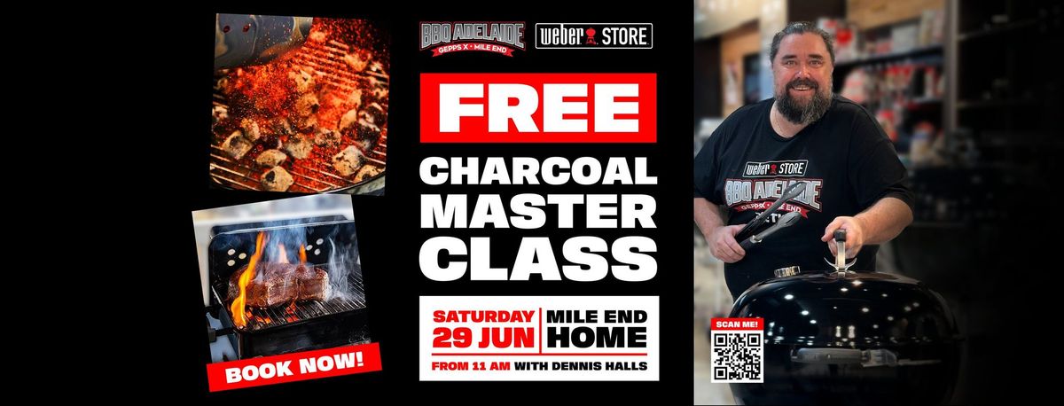 FREE INTRO TO CHARCOAL MASTERCLASS WITH DENNIS HALLS \/ SAT 29 JUNE \/ BBQ ADELAIDE MILE END