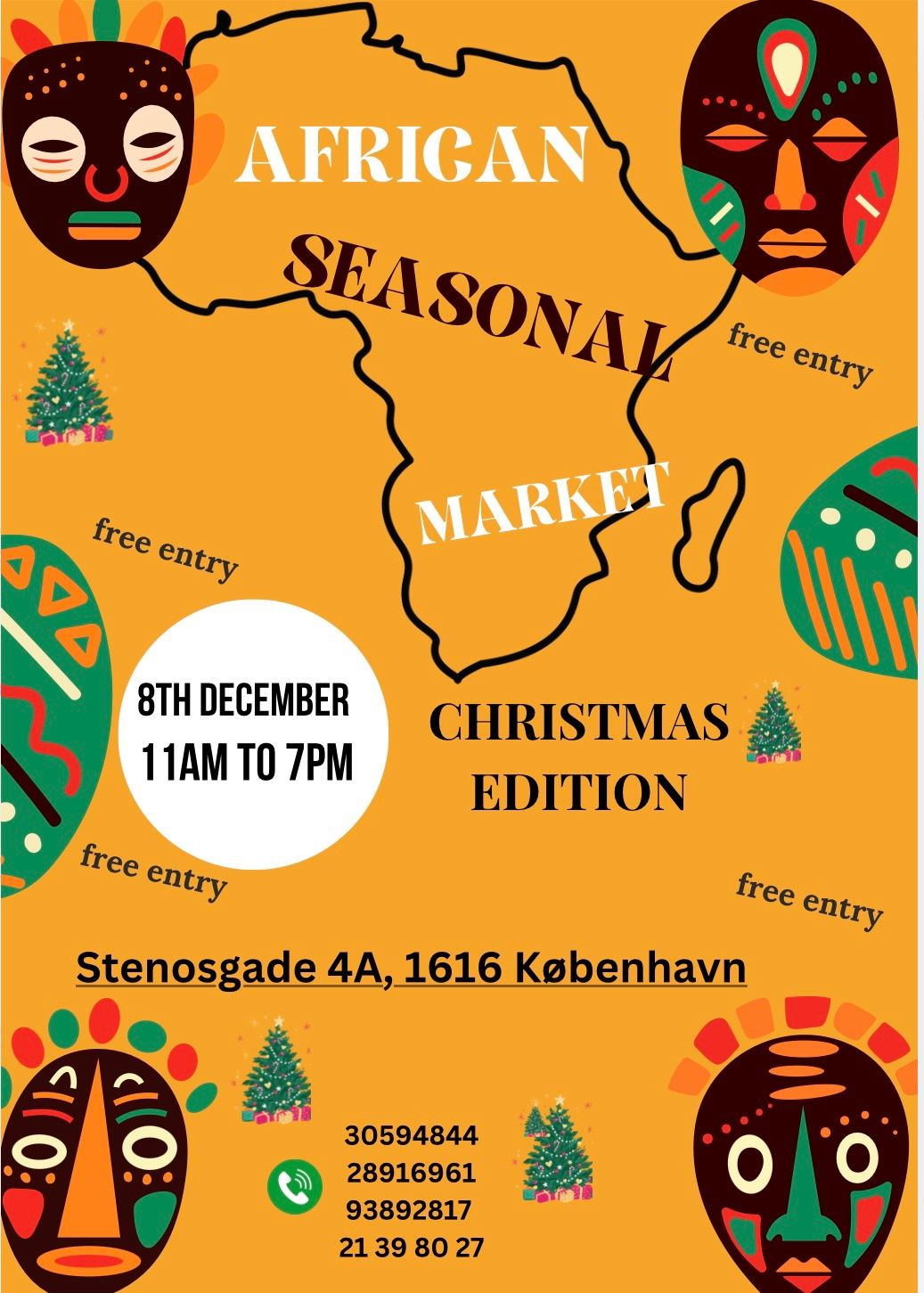 African seasonal Market Christmas edition \ud83c\udf84